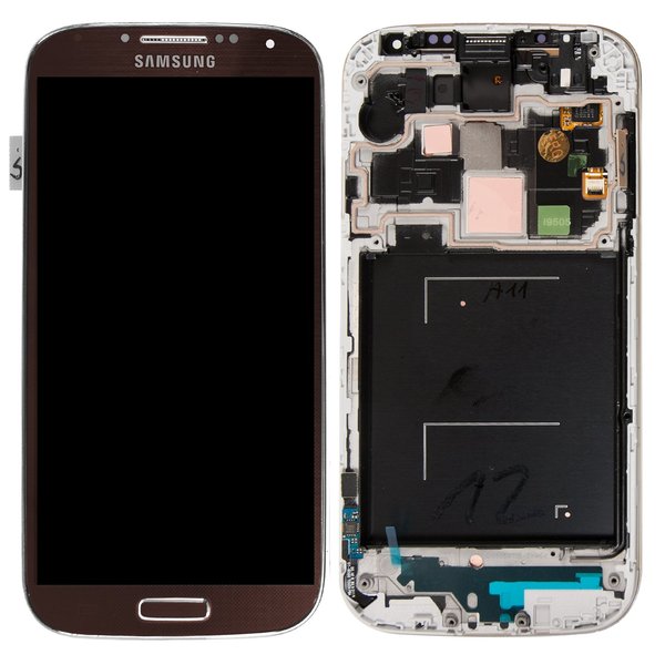 Display Lcd + Frame Per Samsung Galaxy S4 I9505 Marrone Gh97-14655E