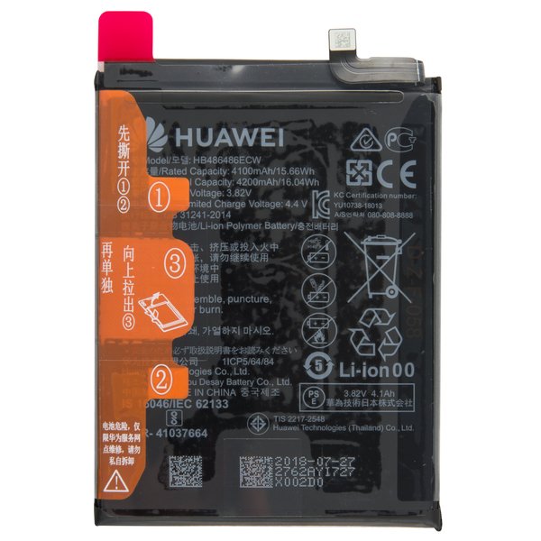 Batteria Per Huawei  P30 Pro / Mate 20 Pro Hb486486Ecw - Originale
