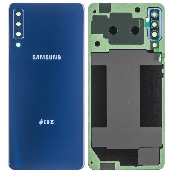 Back cover posteriore per A750F Samsung Galaxy A7 (2018) Duos - blu