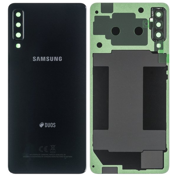 Back cover posteriore per A750F Samsung Galaxy A7 (2018) Duos - nero