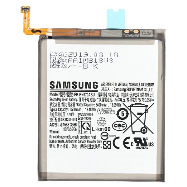 Samsung Li-Ionen Batteria Per N970F Samsung Galaxy Note 10 Eb-Bn970Abu - Compatibile