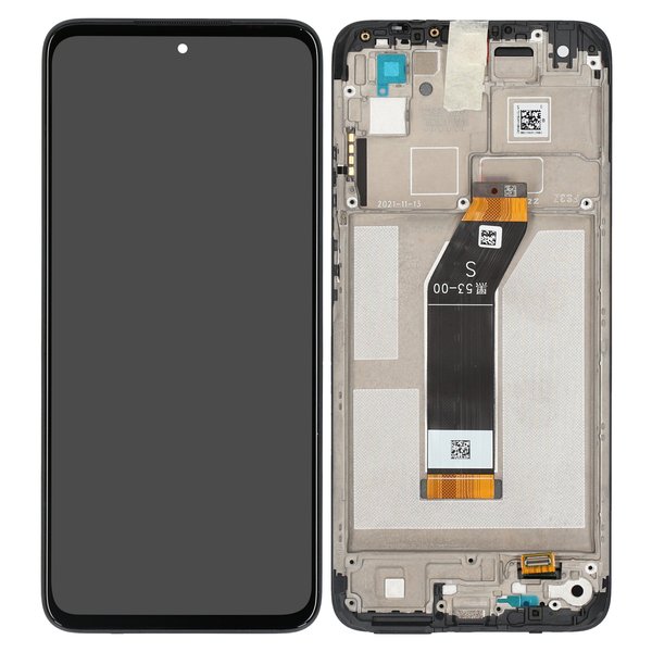 Lcd + Touch + Frame Per 21061119Ag Xiaomi Redmi 10 2022 - Black - Compatibile