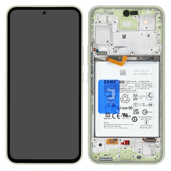 LCD + Touch + Frame 2 per A546B Samsung Galaxy A54 5G - light green