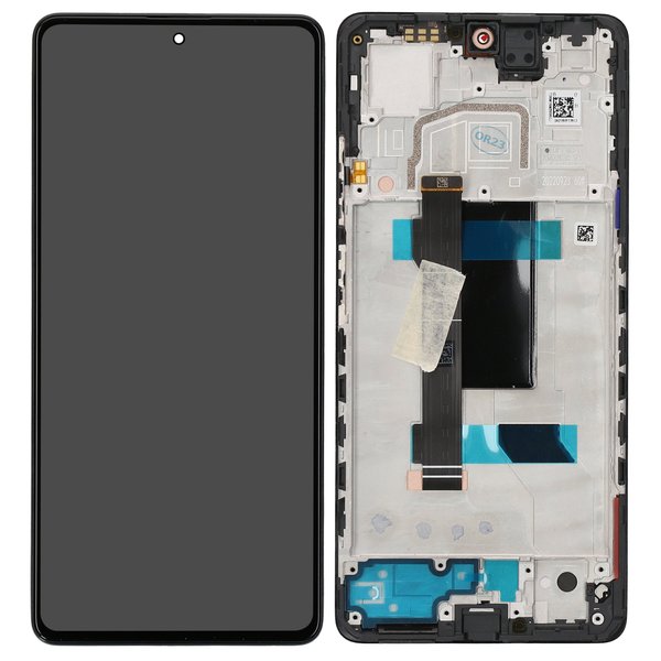 LCD + Touch + Frame per 22101316C, 22101316I Xiaomi Redmi Note 12 Pro 5G - midnight black originale