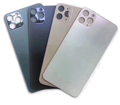 BACK COVER VETRO IPHONE 11 PRO MAX GRIGIO SIDERALE - NO LOGO