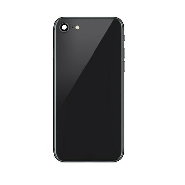 COVER POSTERIORE BACK COVER IPHONE 8 NERO NO LOGO