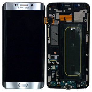 Display Lcd + Frame Per Samsung Galaxy S6 Edge Plus Sm-G928F Argento Argento Gh97-17819D