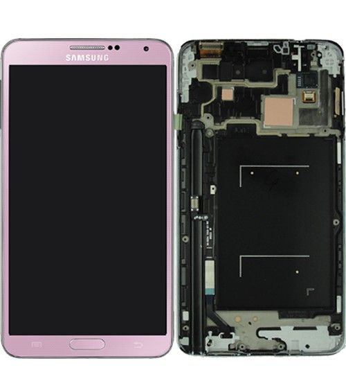 Display Lcd Schermo Con Cornice Per Samsung Note 3 N9005 Rosa Gh97-15209C