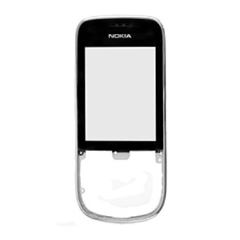 Touch Screen Vetro Nokia Asha 202 / 203 Argento Chrome