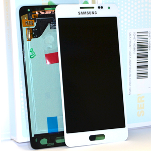 Display Lcd Schermo Con Cornice Per Samsung Galaxy Alpha Sm-G850F Bianco Gh97-16386D