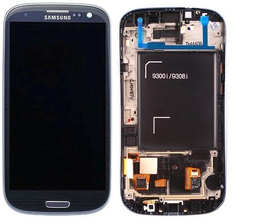 Display Lcd + Frame Per Samsung Galaxy S3 Neo I9301 Blu Gh97-15472A