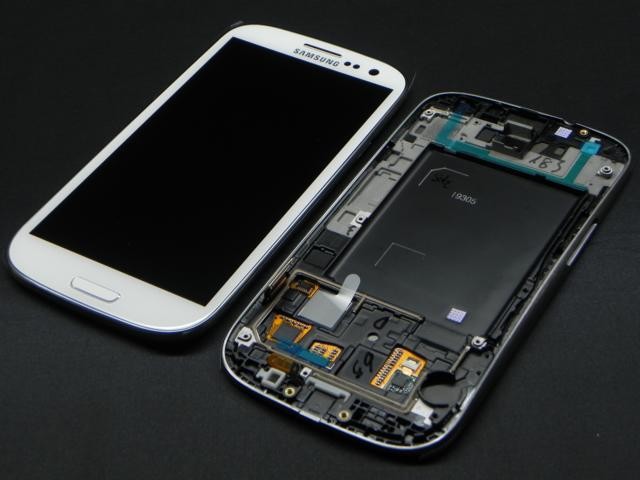 Display Lcd + Frame Per Samsung Galaxy S3 I9305 Lte Bianco Gh97-14106C