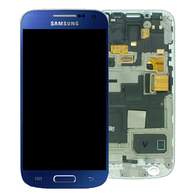 Display Lcd Schermo Con Cornice Per Samsung Galaxy S4 I9195 Mini Blu Originale Gh97-14766C