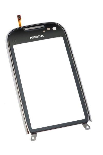 Touch Screen Vetro Lcd Per Nokia C7 Silver