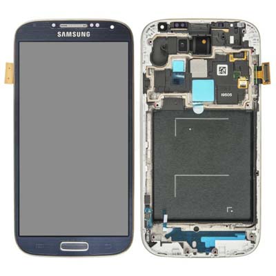 Display Lcd Schermo Con Cornice Per Samsung Galaxy S4 I9505 Nero Gh97-14655B