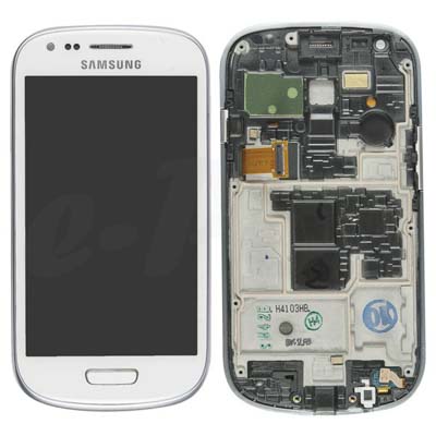 Display Lcd Touch Screen Vetro Samsung Galaxy S3 Mini I8190 Bianco Gh97-14204A