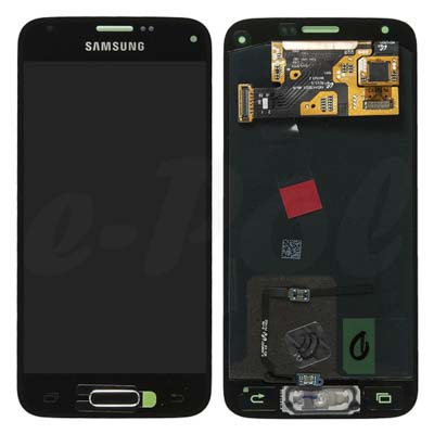 Display Lcd Schermo Per Samsung Galaxy S5 Mini Nero-Blu Sm-G800 Gh97-16147A