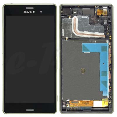 Lcd + Touch + Frame Per Sony Xperia Z3 - Argento Verde