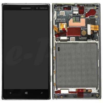 Display Lcd + Touch Screen Per Nokia Lumia 830 00812S9 Dark Grey