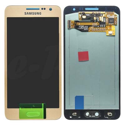 Display Lcd Schermo Con Cornice Per Samsung Galaxy A3 Sm-A300Fu Oro Gh97-16747F