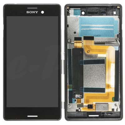 Lcd + Touch + Frame Per E2303 / E2603 / E2353 Sony Xperia M4 Aqua - Nero