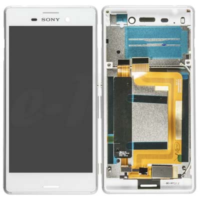 Lcd + Touch Screen Per E2303 / E2603 / E2353 Sony Xperia M4 Aqua - Bianco