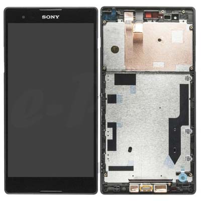 Frame + Lcd + Touch Screen Nero Per Xperia T2 Ultra Dual