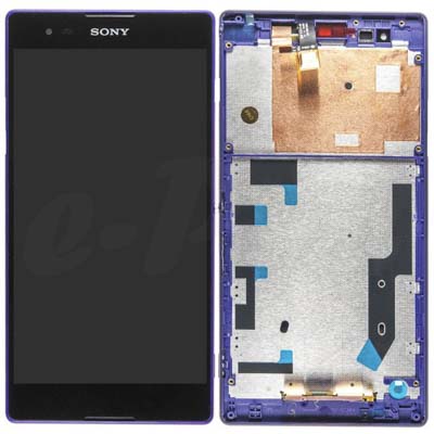 Frame + Lcd + Touch Viola Per Xperia T2 Ultra Dual