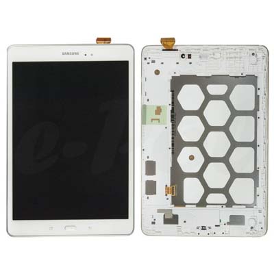 Lcd + Touch Screen Per T555 Samsung Galaxy Tab 9.7 Lte A - Bianco