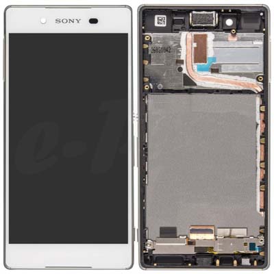 Frame + Lcd + Touch Bianco Per Sony Xperia Z3+, Z4