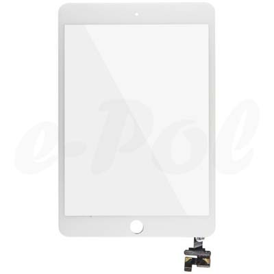 Vetro Touch Screen Per Apple Ipad Mini 3 Con Ic Bianco