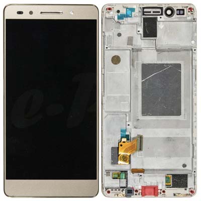 Display Lcd Schermo + Touch Per Huawei Honor 7 Oro Compatibile