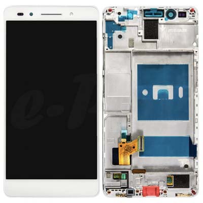 Display Lcd Schermo + Touch Per Huawei Honor 7 Bianco Compatibile