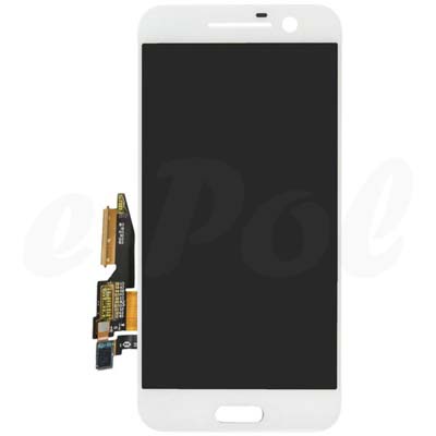 Lcd + Touch Screen Per Htc 10 - Bianco