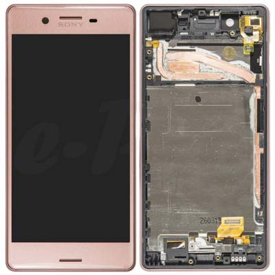 Lcd + Touch + Frame Per F5121, F5122, Sony Xperia X - Rosa