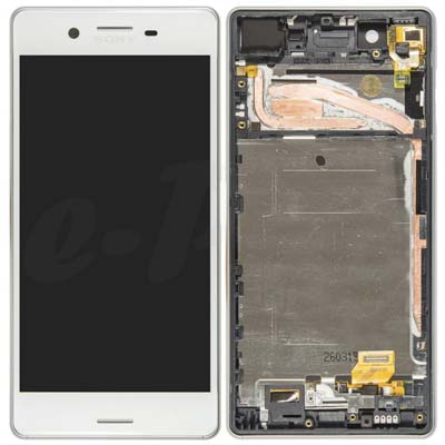 Lcd + Touch + Frame Per F5121, F5122, Sony Xperia X - Bianco