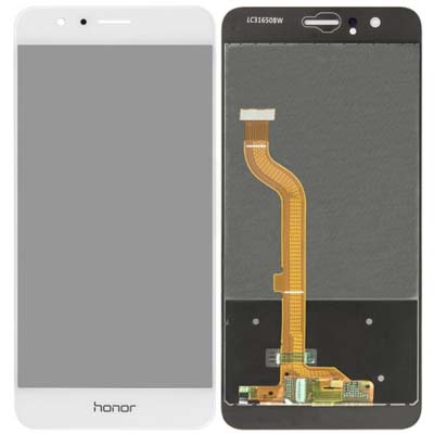 Lcd + Touch Screen Per Huawei Honor 8 - Bianco