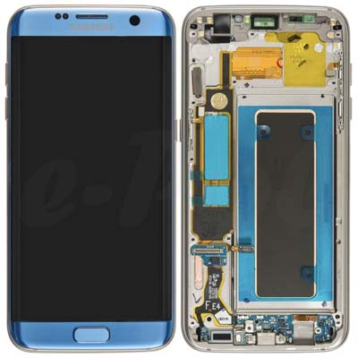 Display Lcd Schermo Per Samsung Galaxy S7 Edge Blu Sm-G935F Gh97-18533G Gh97-18767G