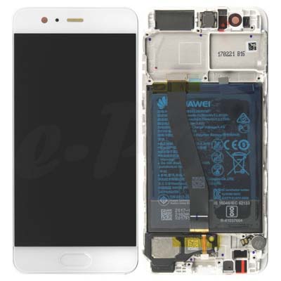 Display Lcd + Touch + Batteria Per Huawei P10 Oro 02351Djf Service Pack