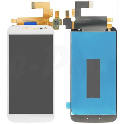 Lcd + Touch Screen Bianco Per Lenovo G4, G4 Motorola Moto