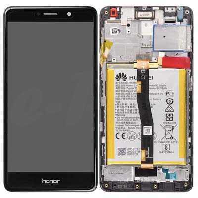 Lcd + Touch + Batteria Per Huawei Honor 6X - Grigio