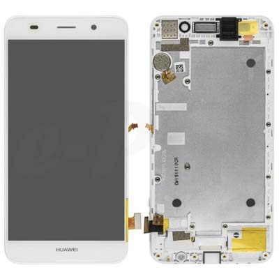 Display Lcd Schermo + Touch Per Huawei Y6 Bianco.