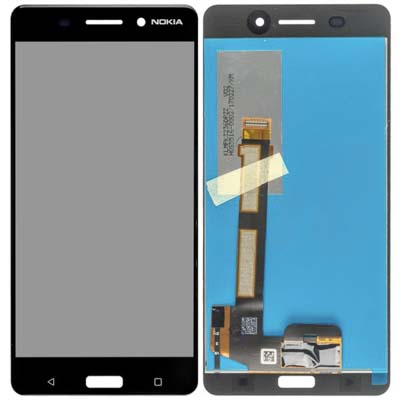 Lcd + Touch Screen Per Nokia 6 - Nero