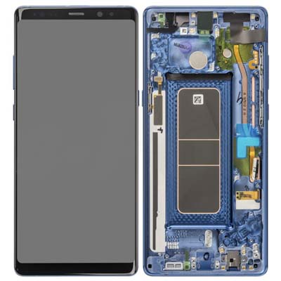 Display Lcd Schermo Con Cornice Per Samsung Galaxy Note 8 N950F Blu Gh97-21065B