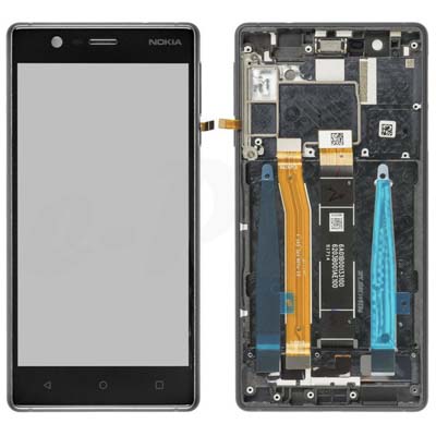 Lcd + Touch + Frame Per Ta-1032 Nokia 3 - Nero