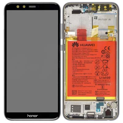 Lcd + Touch + Frame + Batteria Per (Lld-L31) Huawei Honor 9 Lite Dual - Nero