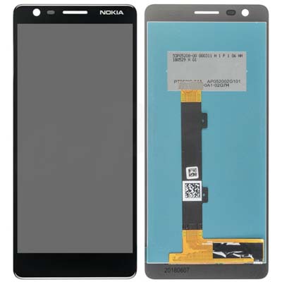 Lcd + Touch Per Nokia 3.1 - Nero Chrome