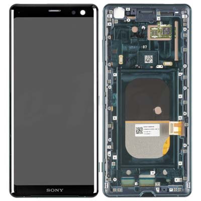 Lcd + Touch + Frame Per H8416, H9436, H9493 Sony Xperia Xz3 - Forest Green