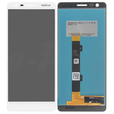 Lcd + Touch Per (Ta-1063), (Ta-1057) Nokia 3.1 - Bianco Iron