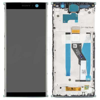 Lcd + Touch + Frame Per H3413, H4413, H4493 Sony Xperia Xa2 Plus - Green